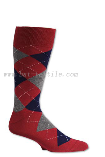 Mens Cotton Argyle Socks