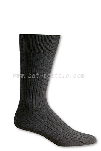 Mens Cotton Rib Dress Socks