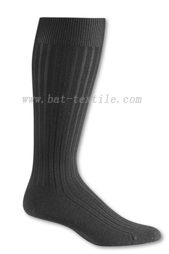 Mens Wool Rib Dress Socks