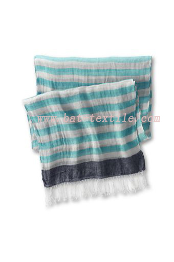 Womens Stripe Scarf